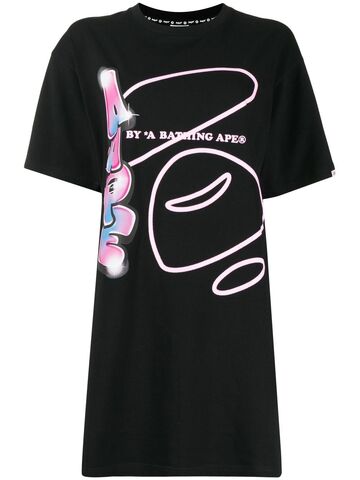 AAPE BY *A BATHING APE® AAPE BY *A BATHING APE® graffiti ape print T-shirt - Black