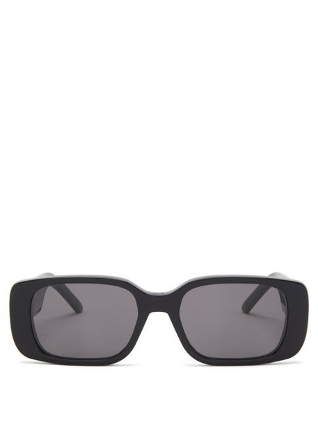 Dior - Wildior Rectangle Acetate Sunglasses - Womens - Black