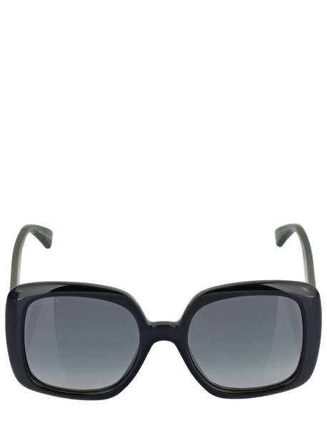 GUCCI Gg0713s Squared Acetate Sunglasses in grey / multi