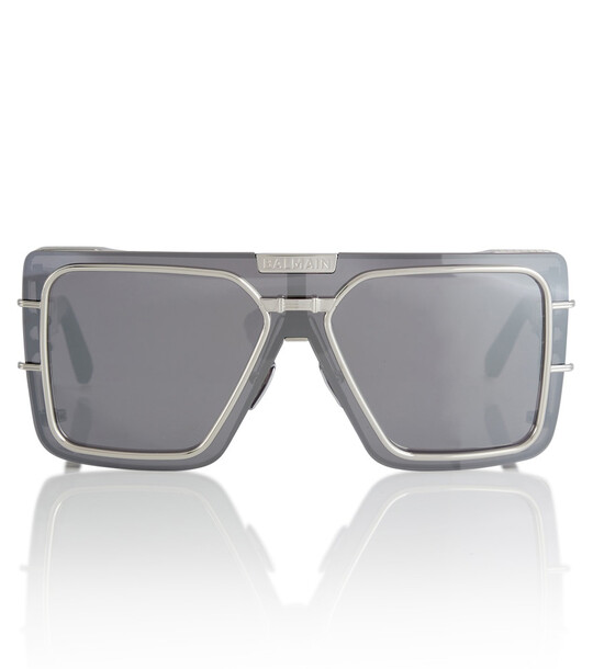 Balmain Wonder Boy rectangular sunglasses in silver