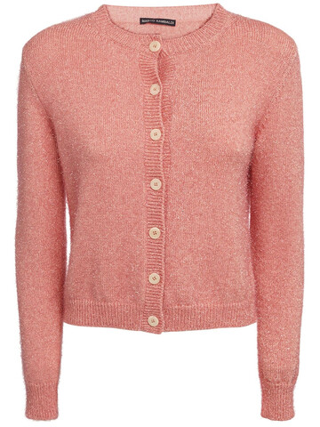 MARCO RAMBALDI Viscose Blend Knit Cardigan in pink