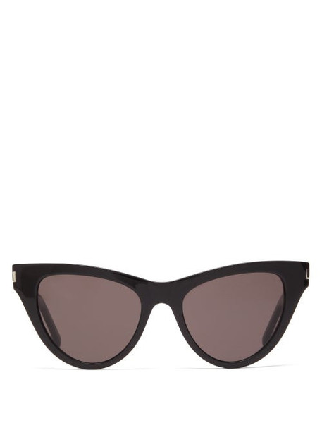Saint Laurent - Cat-eye Acetate Sunglasses - Womens - Black