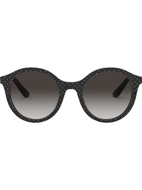Dolce & Gabbana Eyewear oversized round frame sunglasses in black