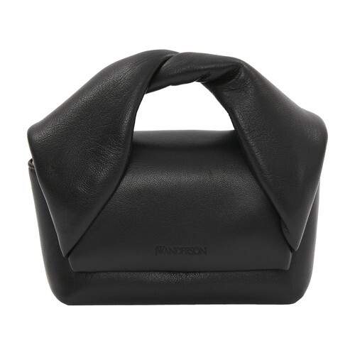 Jw Anderson Mini twister - leather mini bag in black / multi