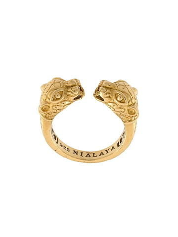 nialaya jewelry panther ring - yellow