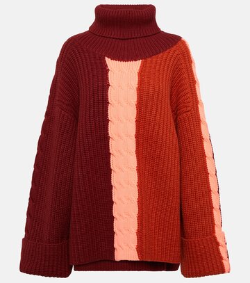 roksanda color-blocked cashmere wool sweater