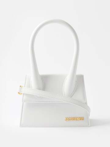 jacquemus - chiquito moyen leather handbag - womens - white