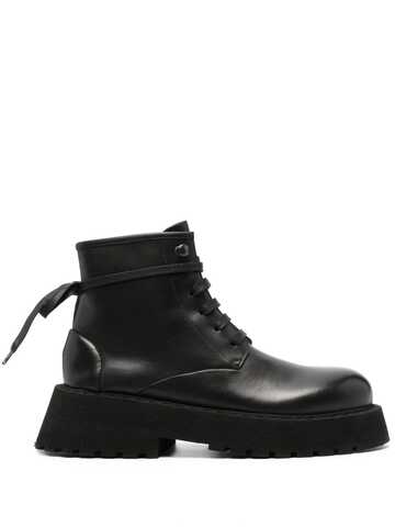 marsèll 60mm leather lace-up boots - black