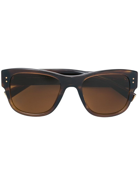 Dolce & Gabbana Eyewear square frame sunglasses in brown