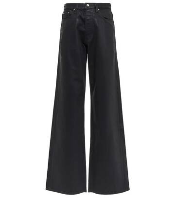 amiri high-rise wide-leg jeans in black