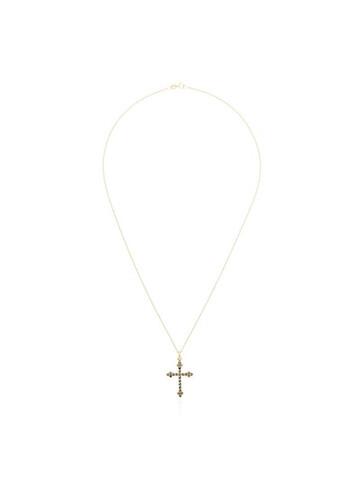 DRU. 14kt Gothic Cross pendant necklace in gold