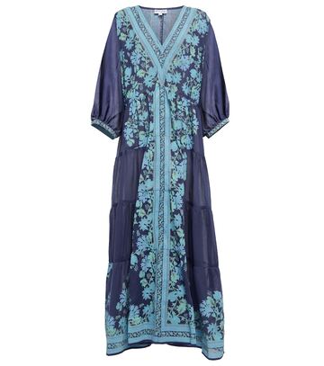 Juliet Dunn Floral cotton maxi dress