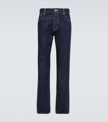 kenzo bara mid-rise slim jeans in blue