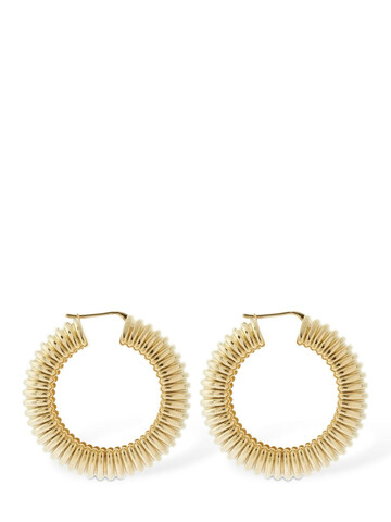 AMINA MUADDI Ami Small Thick Hoop Earrings in gold