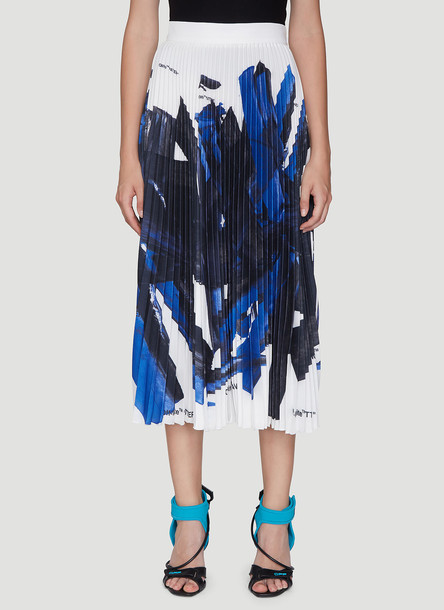 Off-White Pleated Skirt in Blue size IT - 40