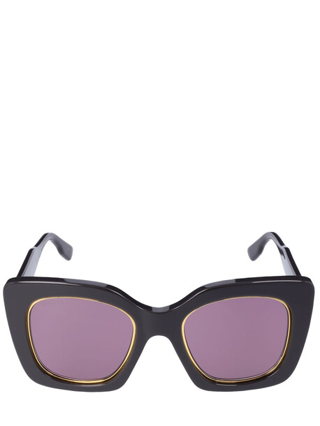 Gucci Script Oversize Acetate Sunglasses in grey / violet