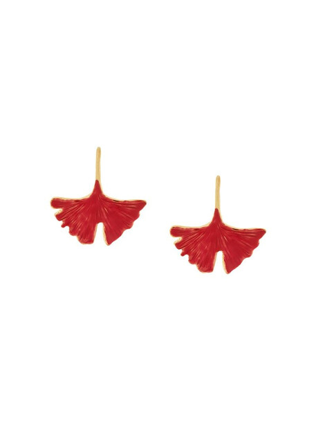 Aurelie Bidermann Tangerin earrings in red