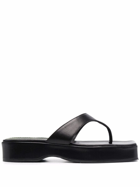THE SADDLER thong-strap platform sandals - Black