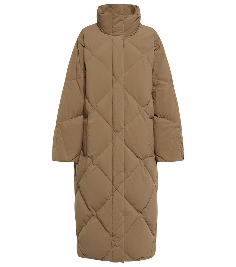 Stand Studio Anissa quilted down coat in brown
