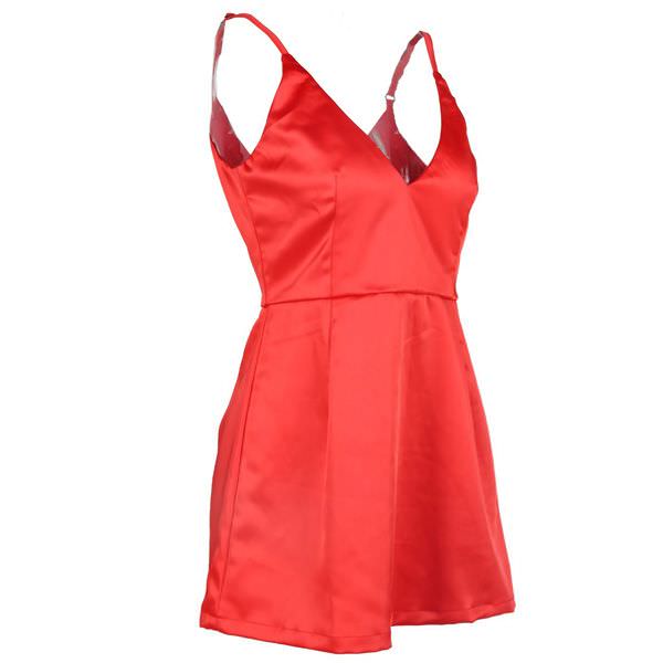 Daringly Low Cut Red Mini Dress on Storenvy