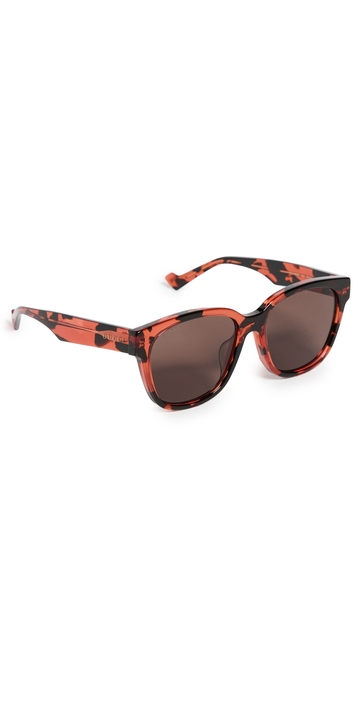 gucci rectangular sunglasses havana-havana-brown one size