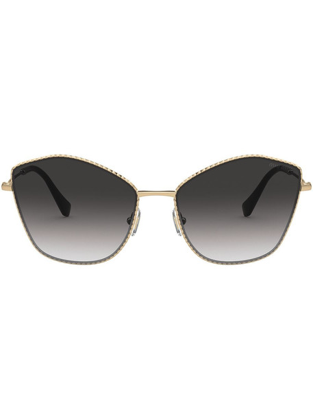 Miu Miu Eyewear butterfly-frame sunglasses - Black