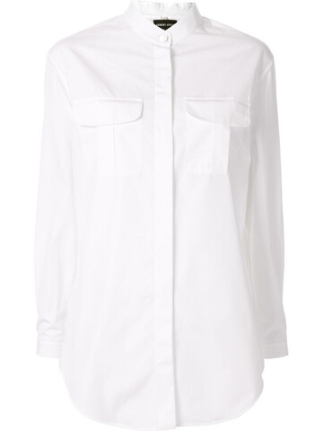 Giorgio Armani chest pocket shirt in white