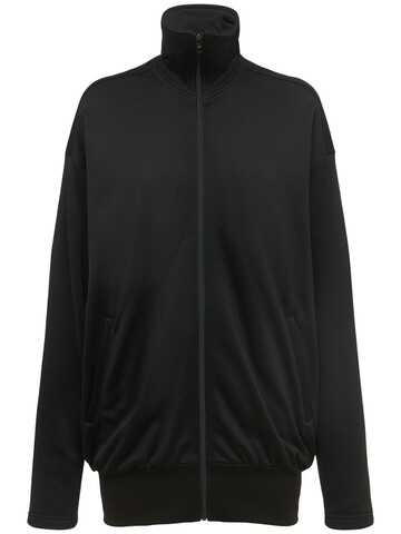 BALENCIAGA Cotton Blend Track Jacket in black