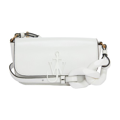 Jw Anderson Chain Baguette Anchor Bag in white