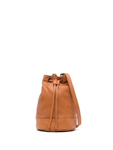 agnès b. agnès b. leather bucket bag - Brown
