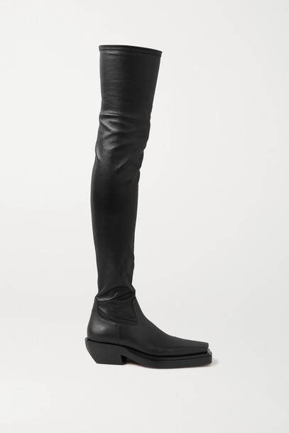 BOTTEGA VENETA - Leather Over-the-knee Boots - Black