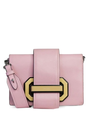 prada pre-owned 2014 ribbon shoulder bag - pink