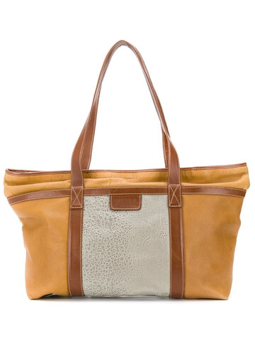 Gianfranco Ferré Pre-Owned 1980's two tone tote in brown