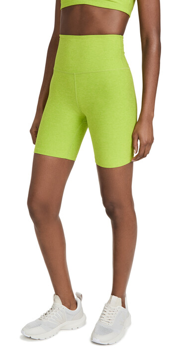 Beyond Yoga High Waisted Biker Shorts in green