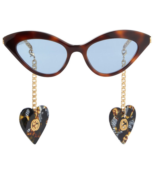 Gucci Tortoiseshell cat-eye sunglasses in brown