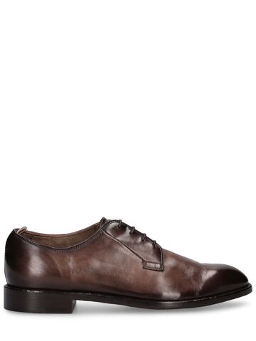officine creative canyon derby leather lace-up shoes