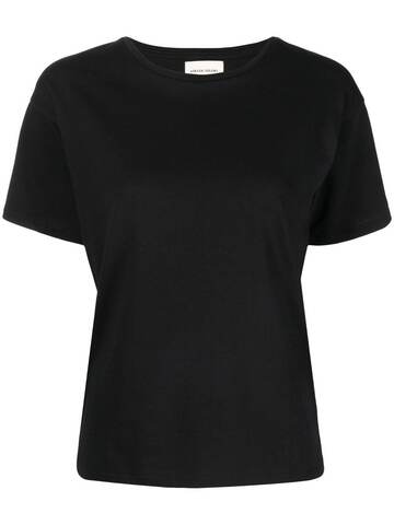 loulou studio drop-shoulder cotton t-shirt - black