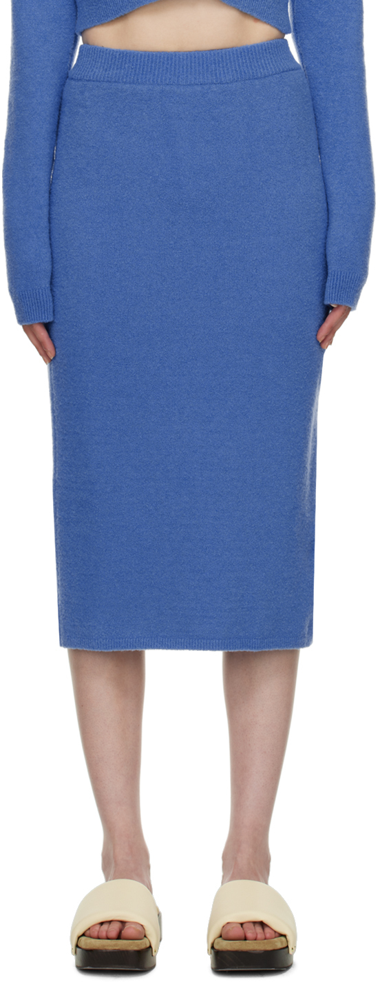 Nanushka Blue Jorna Midi Skirt