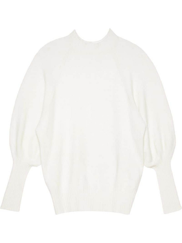 Apparis Rory balloon-sleeve jumper in white