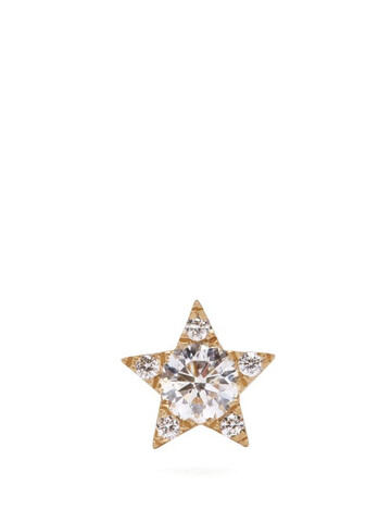 maria tash - star 18kt gold & diamond single earring - womens - gold