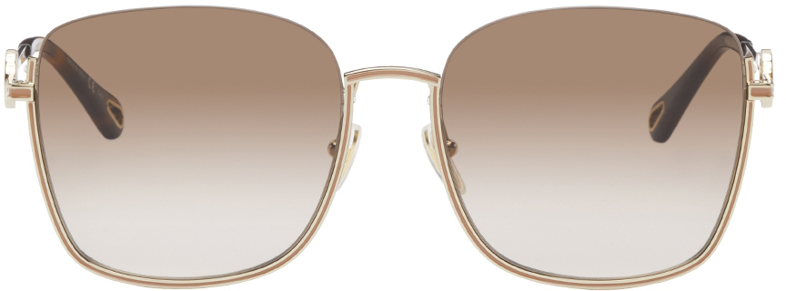 Chloé Chloé Brown Oval Sunglasses