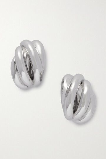 balenciaga - saturne silver-tone earrings - one size
