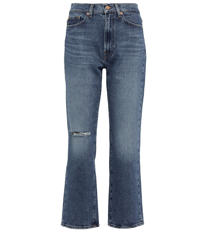 7 For All Mankind Logan high-rise jeans in blue