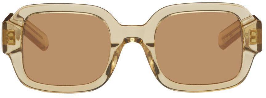 FLATLIST EYEWEAR Beige Tishkoff Sunglasses in brown / sand