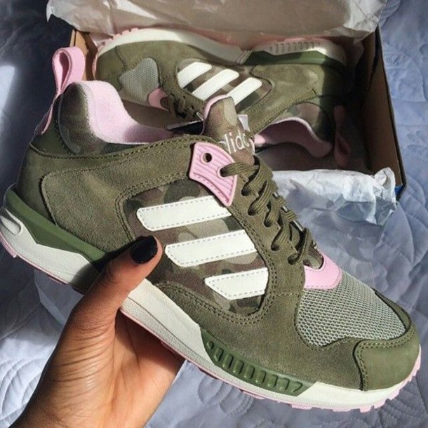 olive green adidas sneakers