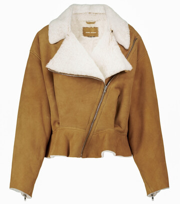 Isabel Marant Addya shearling-lined jacket in brown