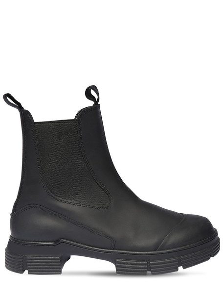 GANNI 45mmm Ankle Rubber Rain Boots in black