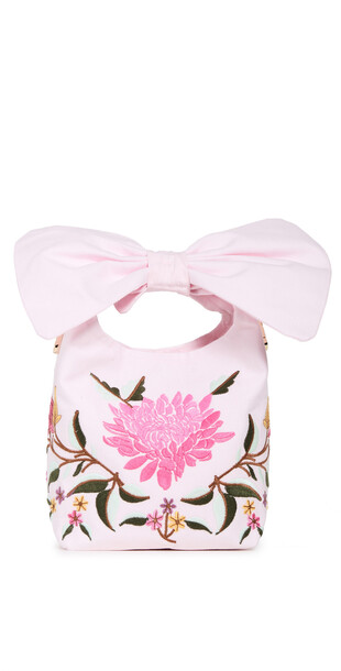 Fanm Mon Spring Pouchette Handbag in pink