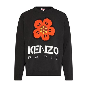 kenzo crew neck sweatshirt in noir