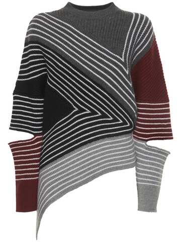 STELLA MCCARTNEY Cutout Asymmetric Wool Knit Jumper
